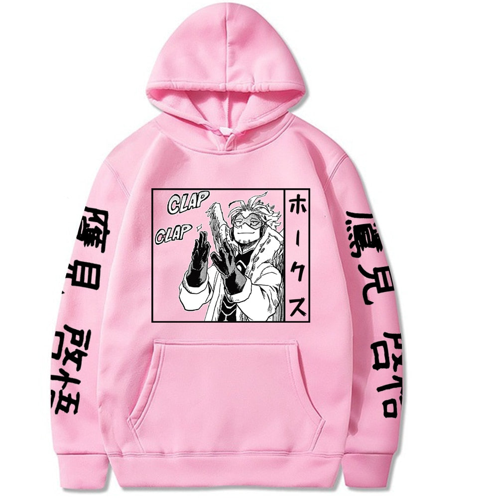 2020 NEW My Hero Academia Hoodies Men Women Hip Hop Sweatshirt Anime Hawks Black Hoodies Tops Clothes