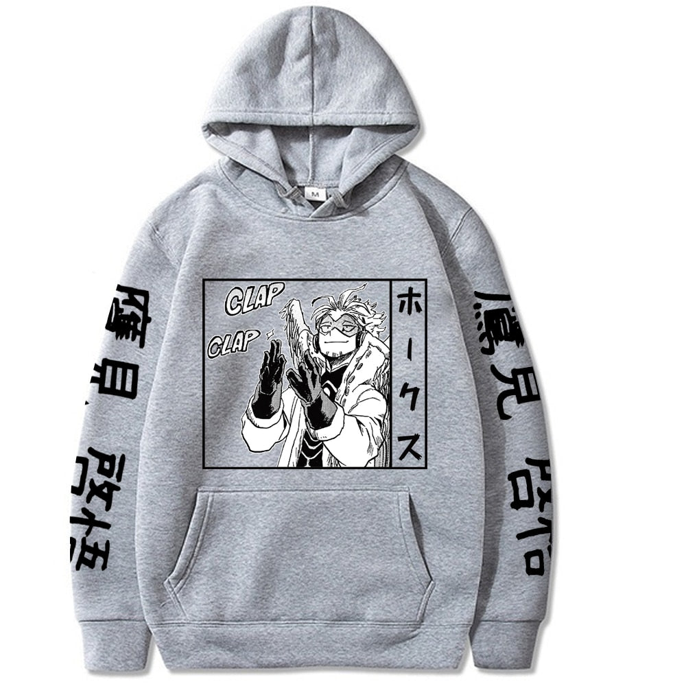 2020 NEW My Hero Academia Hoodies Men Women Hip Hop Sweatshirt Anime Hawks Black Hoodies Tops Clothes