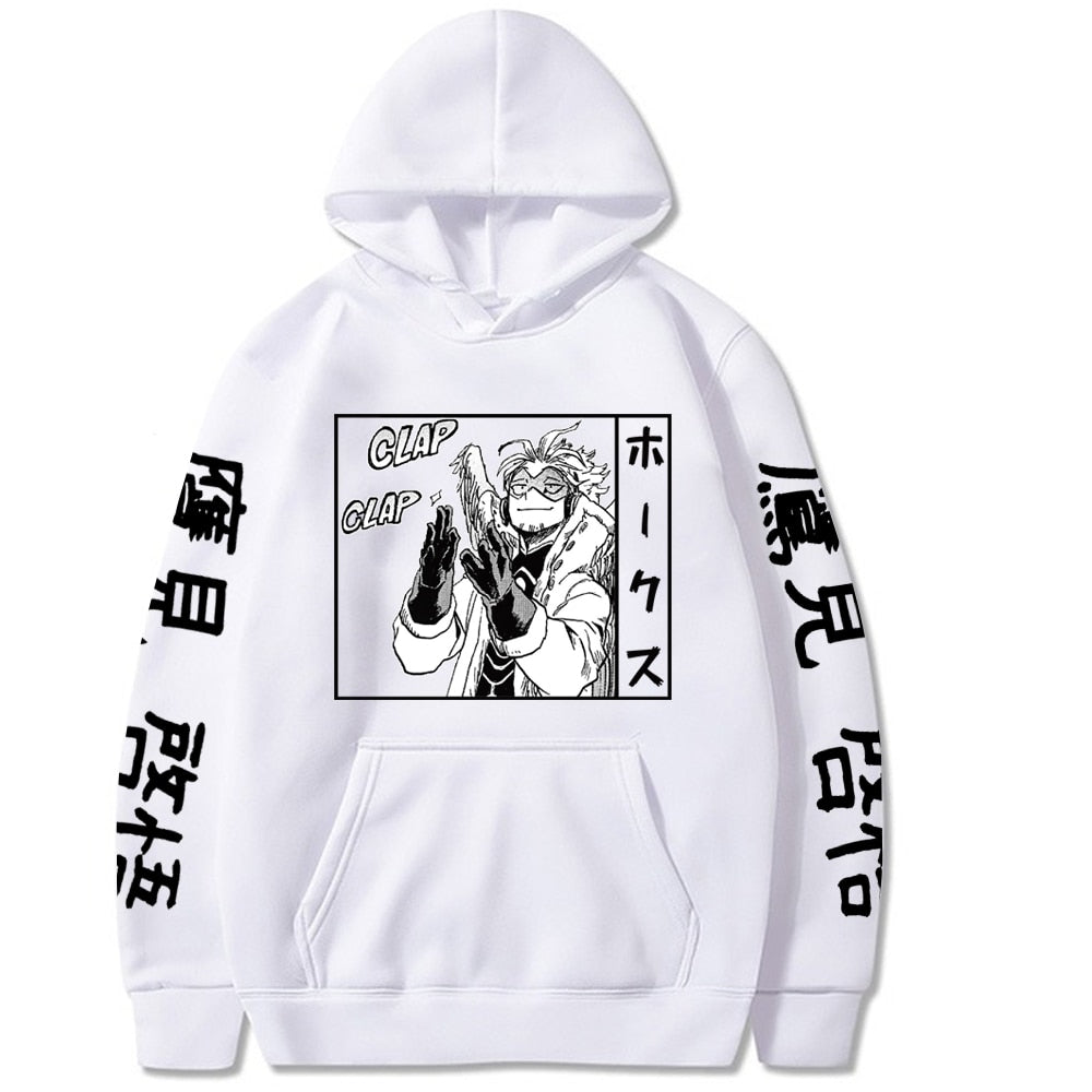 2020 NEW My Hero Academia Hoodies Men Women Hip Hop Sweatshirt Anime Hawks Black Hoodies Tops Clothes