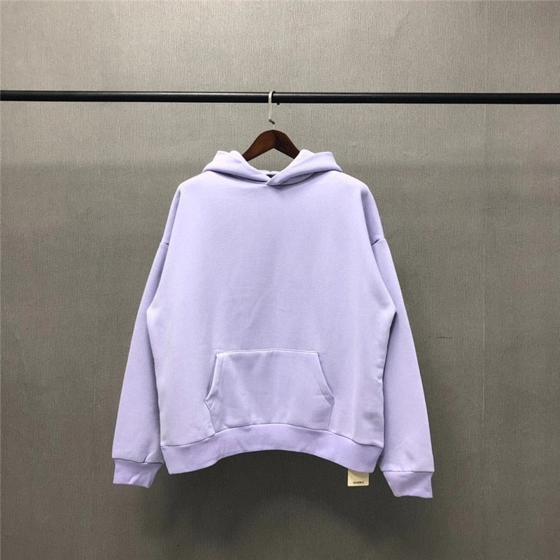 Oversize Kanye West Season 6 Hoodie Solid Men Women 1:1 High Quality Inside Velvet Tag Label Pullovers Sweatshirts