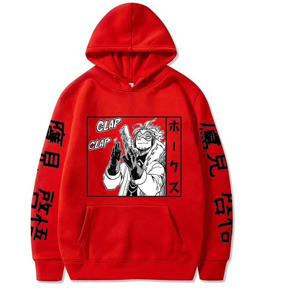 2020 NEW My Hero Academia Hoodies Men Women Hip Hop Sweatshirt Anime Hawks Black Hoodies Tops Clothes