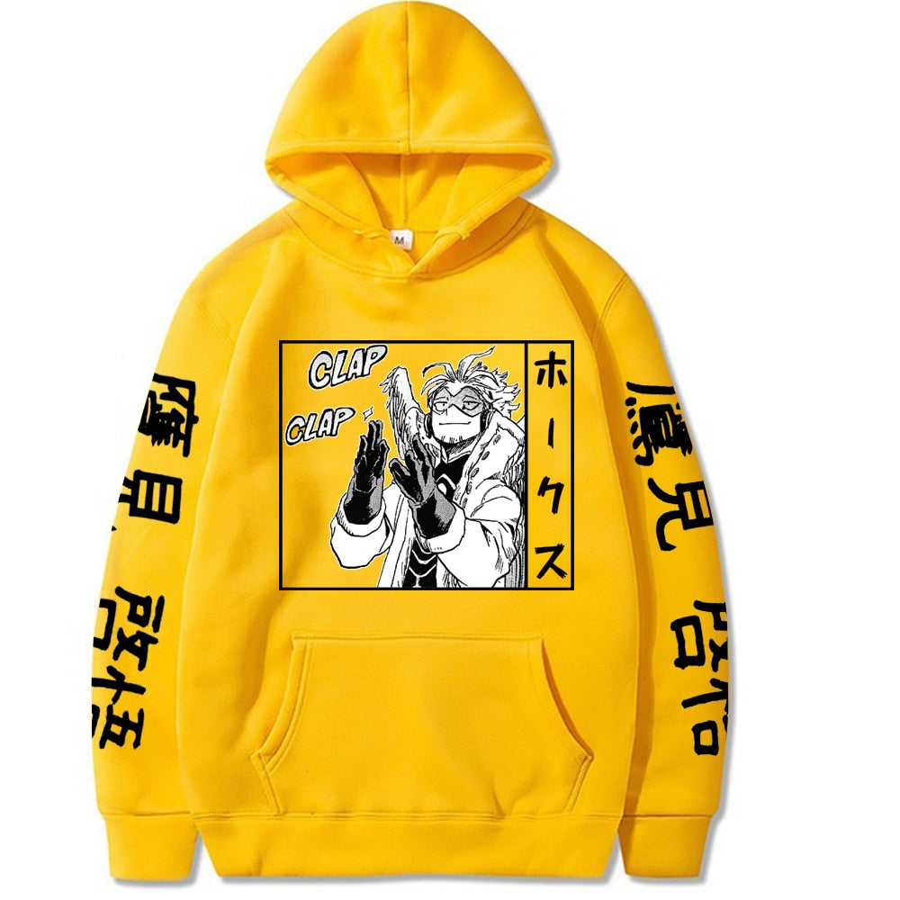 2020 NEW My Hero Academia Hoodies Men Women Hip Hop Sweatshirt Anime Hawks Black Hoodies Tops Clothes