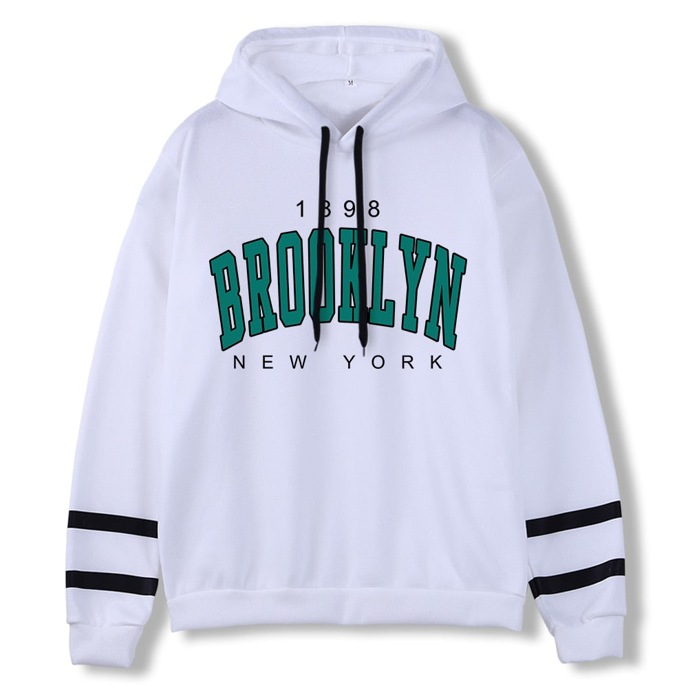 1898 Brooklyn New York Printed Mens Hoody Creativity Crewneck Clothing Fashion Oversize Sweatshirt Fashio Crewneck Hoodie Male