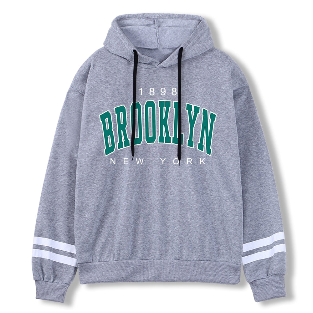 1898 Brooklyn New York Printed Mens Hoody Creativity Crewneck Clothing Fashion Oversize Sweatshirt Fashio Crewneck Hoodie Male