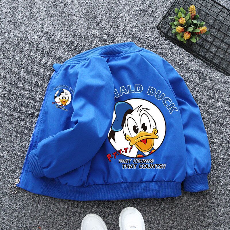 Spring Baby Boys Girls Coats Cartoon Mickey Zipper Hoodies Jacket For Kids Sweatshirt Children Windbreaker Outerwear 1-6 Years